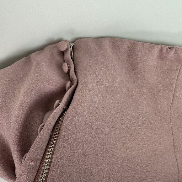 Elliatt Reception Strapless Ruffle Midi Dress Purple Pink XL - Picture 7 of 11